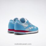 مشع أكوا / أزرق لؤلؤي / أبيض ftwr أحذية جلدية كلاسيكية Reebok 0NZ0F201 - Image 4