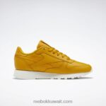 مغرة ساطعة / طباشير أحذية نسائية جلدية كلاسيكية Reebok 0NZ0F239 - Image 2