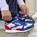 ناقلات الأزرق / ناقلات الأحمر / أبيض ftwr جلد كلاسيكي يجعله حذائك Reebok 0NZ0F88 - Image 4