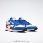 ناقلات الأزرق / ناقلات الأحمر / أبيض ftwr جلد كلاسيكي يجعله حذائك Reebok 0NZ0F88 - Image 6