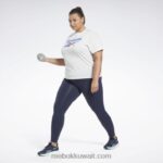 نحيف أبيض / أزرق متجه تي شيرت الهوية (حجم كبير) Reebok 0NZ0F641 - Image 2