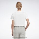 نحيف أبيض / أزرق متجه هوية تي شيرت Reebok 0NZ0F523 - Image 3
