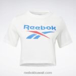 نحيف أبيض / أزرق متجه هوية تي شيرت Reebok 0NZ0F523 - Image 6