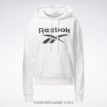 نحيف أبيض أسود هودي بطبعة شعار الهوية الفرنسية Reebok 0NZ0F989 - Image 6
