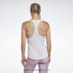 نحيف أبيض تجريب شبكة جاهزة للخزان الخلفي أعلى Reebok 0NZ0F622 - Image 3