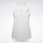 نحيف أبيض تجريب شبكة جاهزة للخزان الخلفي أعلى Reebok 0NZ0F622 - Image 6