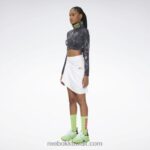 نحيف أبيض تنورة باير موس Reebok 0NZ0F916 - Image 2