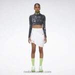نحيف أبيض تنورة باير موس Reebok 0NZ0F916