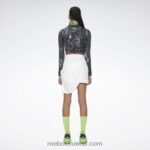 نحيف أبيض تنورة باير موس Reebok 0NZ0F916 - Image 3