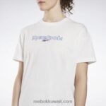نحيف أبيض تي شيرت ماركة Reebok 0NZ0F727 - Image 4