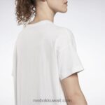 نحيف أبيض تي شيرت ماركة Reebok 0NZ0F727 - Image 5