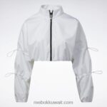 نحيف أبيض جاكيت قصير منسوج كاردي بي (مقاس كبير) Reebok 0NZ0F335 - Image 9