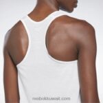 نحيف أبيض جاهز للتمارين الرياضية بشعار كبير Reebok 0NZ0F914 - Image 6