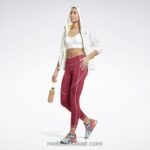 نحيف أبيض حمالة صدر رياضية جاهزة للتمارين الرياضية Reebok 0NZ0F593 - Image 2