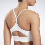 نحيف أبيض حمالة صدر رياضية جاهزة للتمارين الرياضية Reebok 0NZ0F593 - Image 5