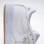 نحيف أبيض / رمادي فاتح / علكة حذاء كلوب ج 85 Reebok 0NZ0F57 - Image 9