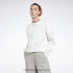 نحيف أبيض سويت شيرت طاقم الصوف الهوية Reebok 0NZ0F516