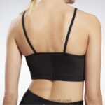نحيف أسود أداء اليوغا أعلى محصول الضلع Reebok 0NZ0F917 - Image 5