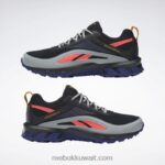 نحيف أسود أساسي / أرجواني غامق / برتقالي متوهج حذاء ريدجيردير 6 Reebok 0NZ0F232 - Image 3