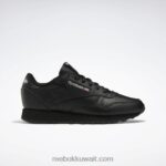 نحيف أسود أساسي / رمادي نقي 5 أحذية جلدية كلاسيكية Reebok 0NZ0F103