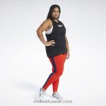 نحيف أسود أساسيات التدريب أعلى خزان الرسم Reebok 0NZ0F973 - Image 13