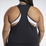 نحيف أسود أساسيات التدريب أعلى خزان الرسم Reebok 0NZ0F973 - Image 5