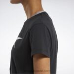 نحيف أسود أساسيات التدريب ناقلات الرسم المحملة Reebok 0NZ0F761 - Image 5