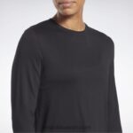 نحيف أسود أكتيفشيل + تي شيرت دريم بلند بأكمام طويلة Reebok 0NZ0F660 - Image 5
