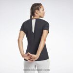 نحيف أسود أكتيفشيل تي شيرت رياضي Reebok 0NZ0F878 - Image 3