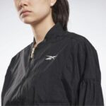 نحيف أسود استوديو أزياء لامعة سترة Reebok 0NZ0F993 - Image 5