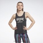 نحيف أسود الليل أعلى خزان الرسومات الجاهزة للتمرين Reebok 0NZ0F447
