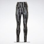 نحيف أسود الليل الجوارب المطبوعة كل انحاء myt Reebok 0NZ0F638 - Image 7