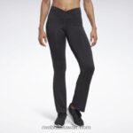 نحيف أسود الليل تجريب جاهزة بانت برنامج bootcut السراويل Reebok 0NZ0F677