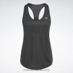 نحيف أسود الليل تجريب شبكة جاهزة للخزان الخلفي أعلى Reebok 0NZ0F519 - Image 6
