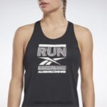 نحيف أسود الليل تشغيل أعلى خزان الرسم speedwick Reebok 0NZ0F685 - Image 4