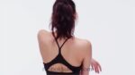 نحيف أسود الليل حمالة صدر رياضية جاهزة للتمارين الرياضية Reebok 0NZ0F371 - Image 2