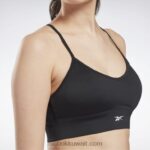 نحيف أسود الليل حمالة صدر رياضية جاهزة للتمارين الرياضية Reebok 0NZ0F371 - Image 7
