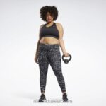 نحيف أسود الليل حمالة صدر رياضية ضروريات الجري (حجم كبير) Reebok 0NZ0F630 - Image 3