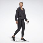 نحيف أسود الليل سترة منسوجة تشغيل Reebok 0NZ0F742 - Image 2