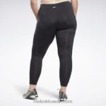 نحيف أسود الليل طماق شبكة جاهزة للتمارين الرياضية (حجم كبير) Reebok 0NZ0F777 - Image 3