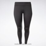 نحيف أسود الليل طماق شبكة جاهزة للتمارين الرياضية (حجم كبير) Reebok 0NZ0F777 - Image 6