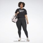نحيف أسود الليل طماق ناقلات جاهزة للتمارين الرياضية (حجم كبير) Reebok 0NZ0F581 - Image 2