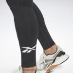 نحيف أسود الليل طماق ناقلات جاهزة للتمارين الرياضية (حجم كبير) Reebok 0NZ0F581 - Image 4