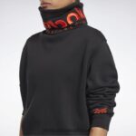 نحيف أسود / برتقالي ألتيما فيكتوريا بيكهام الطربوش الطربوش البلوز الرقبة Reebok 0NZ0F401 - Image 4