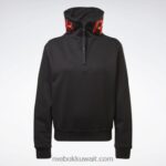 نحيف أسود / برتقالي ألتيما فيكتوريا بيكهام الطربوش الطربوش البلوز الرقبة Reebok 0NZ0F401 - Image 6