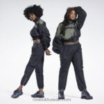 نحيف أسود بنطلون كاردي ب Reebok 0NZ0F60 - Image 4
