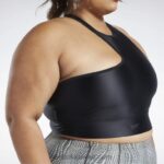 نحيف أسود تانك توب قصير كتف واحد من كاردي بي (مقاس كبير) Reebok 0NZ0F950 - Image 5