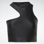 نحيف أسود تانك توب قصير كتف واحد من كاردي بي (مقاس كبير) Reebok 0NZ0F950 - Image 9