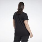 نحيف أسود تي شيرت ناقلات الرسم (حجم كبير) Reebok 0NZ0F837 - Image 4