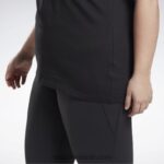 نحيف أسود تي شيرت ناقلات الرسم (حجم كبير) Reebok 0NZ0F837 - Image 5